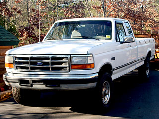 1995 Ford F250 4x4 Pickup from High Peak Deception Non-Fiction Novel by Marla Gates
