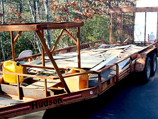 18 Foot Hudson Trailer from High Peak Deception Non-Fiction Novel by Marla Gates