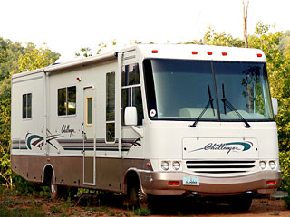 1997 Damon Challenger Motorhome from High Peak Deception Non-Fiction Novel by Marla Gates